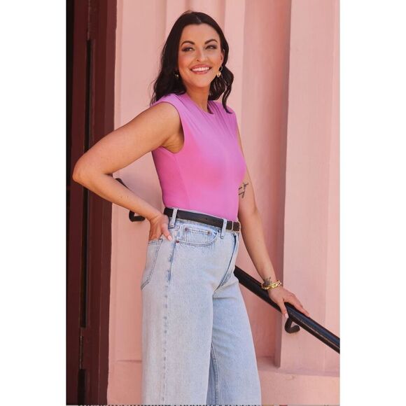 Abercrombie & Fitch X Tia Booth Soft Matte Seamless Grown-On Bodysuit Size XL - Picture 2 of 10